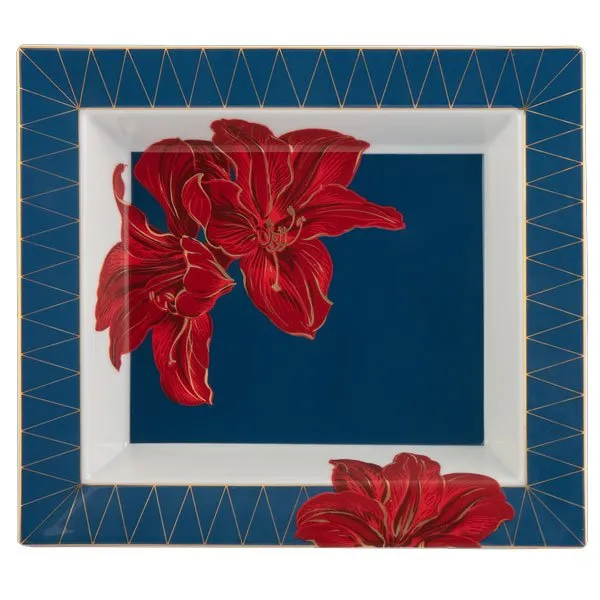 Meissen Vide-Poche Ablageschale Amaryllis (21x18,5cm)