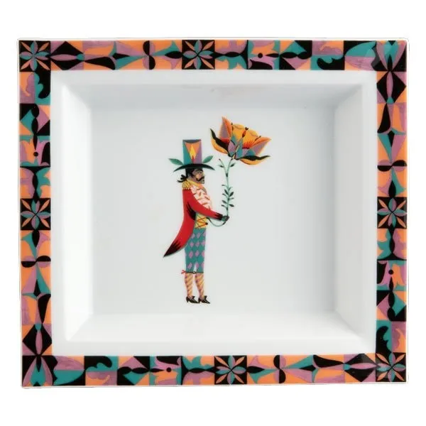 Meissen Vide-Poche Ablageschale Olaf Hajek Flower Ballet Mann