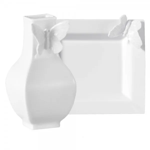 Meissen Vide-Poche Ablageschale und Vase Butterfly Collection (2-teilig)