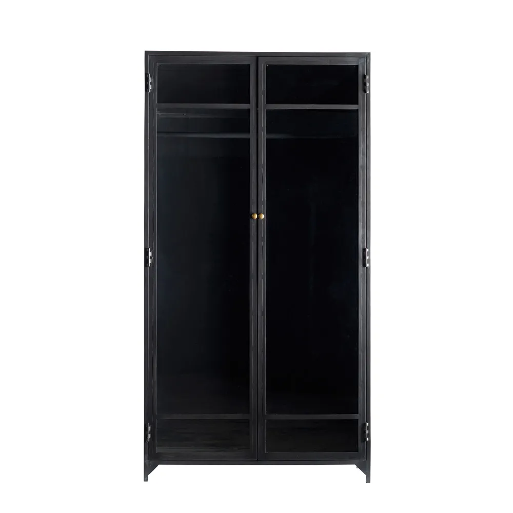 Tine K home Kleiderschrank "Metca" Metall schwarz