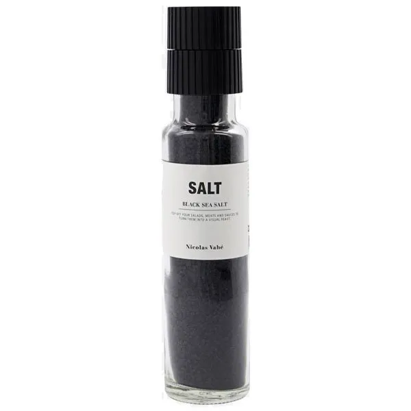 Nicolas Vahé schwarzes Meersalz mit Aktivkohle (320g)