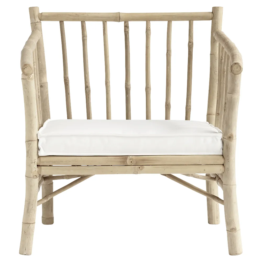Tine K home Designersessel - mit Armlehnen "Bamboo" Bambus