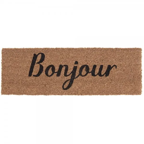 Present Time Fußmatte Bonjour Kokosfasern (75x25cm)