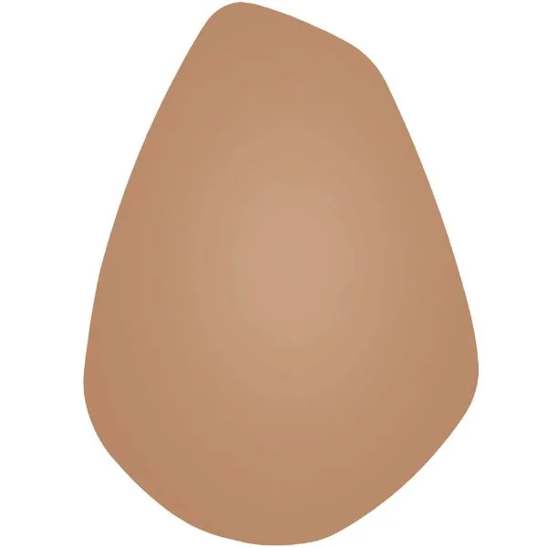 Present Time Spiegel Organic Oval Wide Dark Brown (40x55cm)