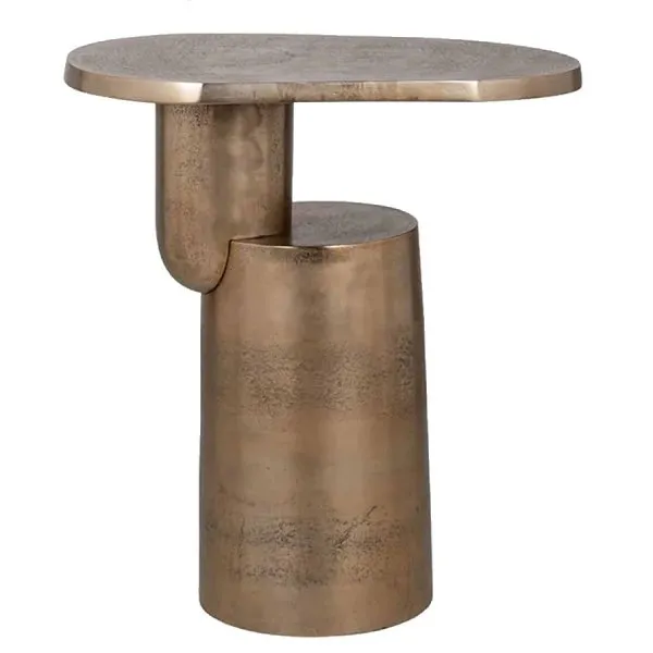 Richmond Interiors Beistelltisch Denzell Gold (50cm)