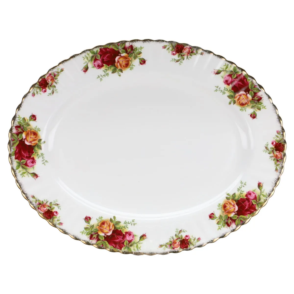 Fleischplatte mittelgroß - Royal Albert Old Country Roses