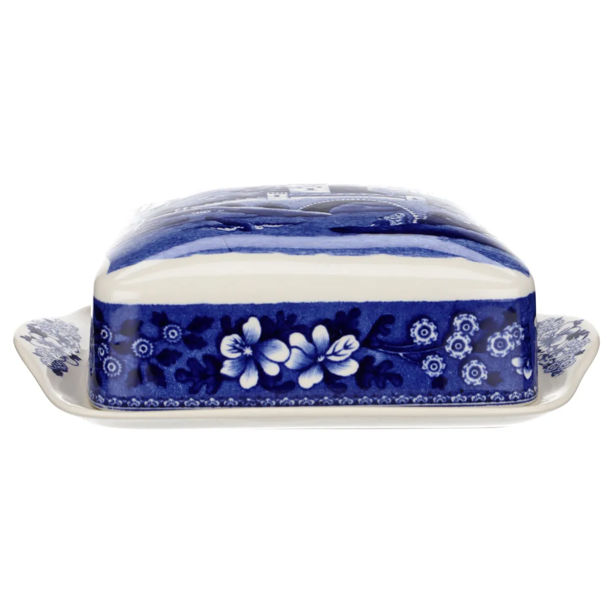 Butterdose rechteckig - Spode Copeland Blue Tower