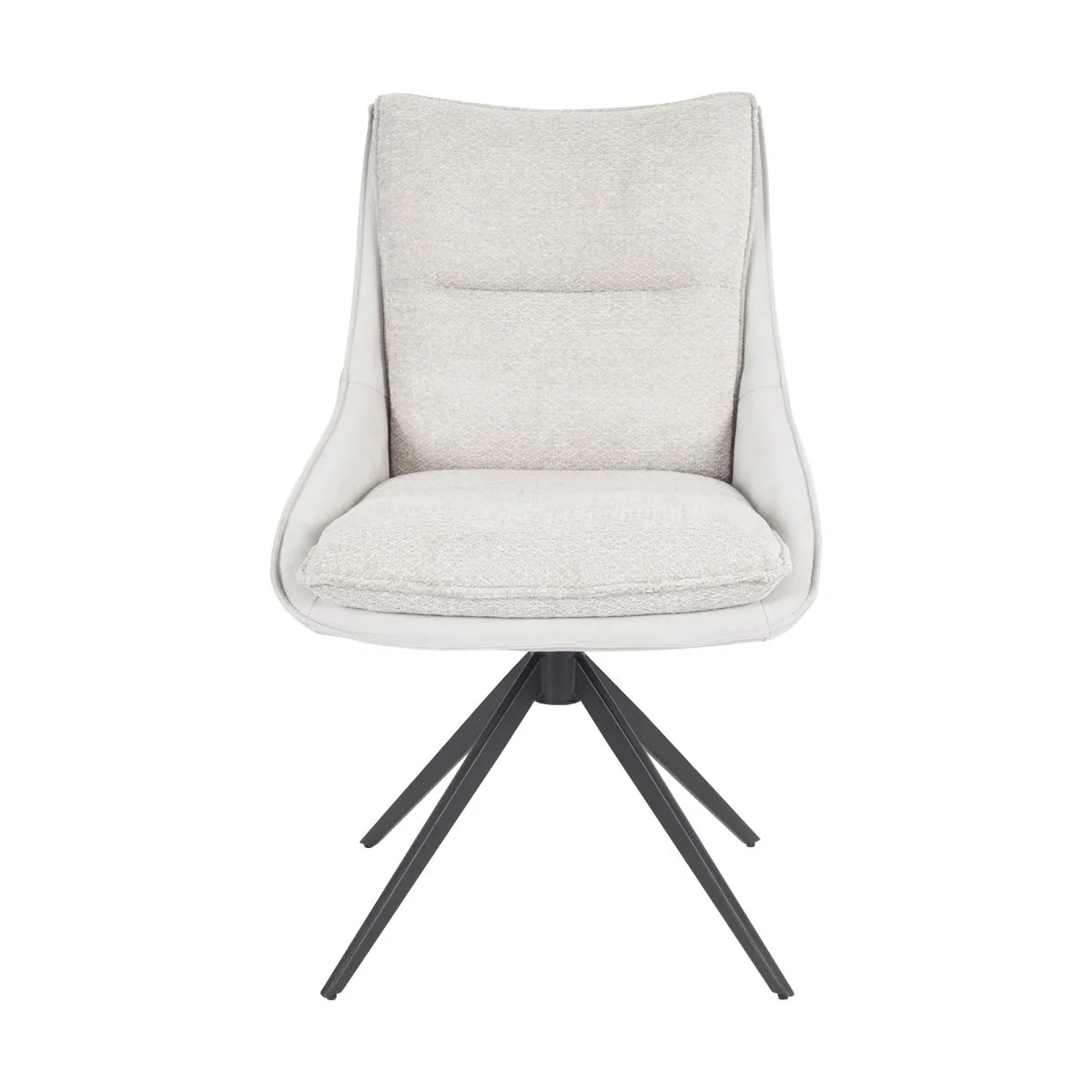 Louming Mandy Esszimmerstuhl mit Textilbezug (Öko-Tex) und 360° Drehfunktion