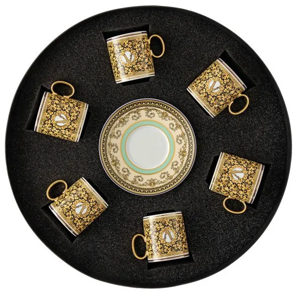 Versace by Rosenthal Espressotassen mit Untertassen Barocco Mosaic (12-teilig)