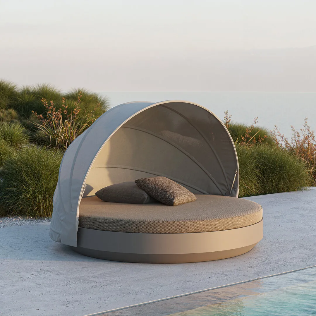 Vondom runde Sonneninsel VELA DAYBED BALDACHIN