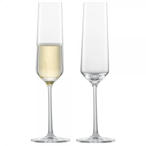 Zwiesel Glas Sektglas Set mit Moussierpunkt Pure (2-teilig)