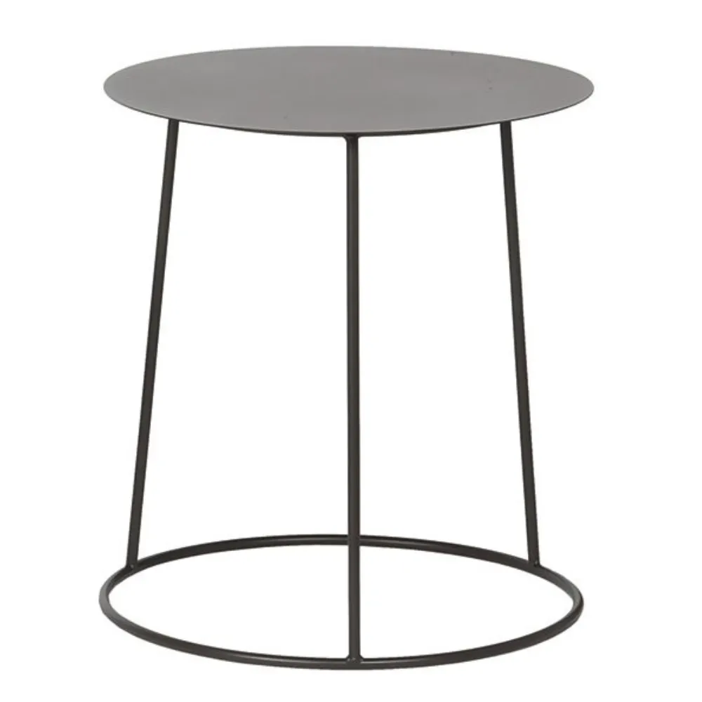 Beistelltisch - rund "Pardo" Metall schwarz