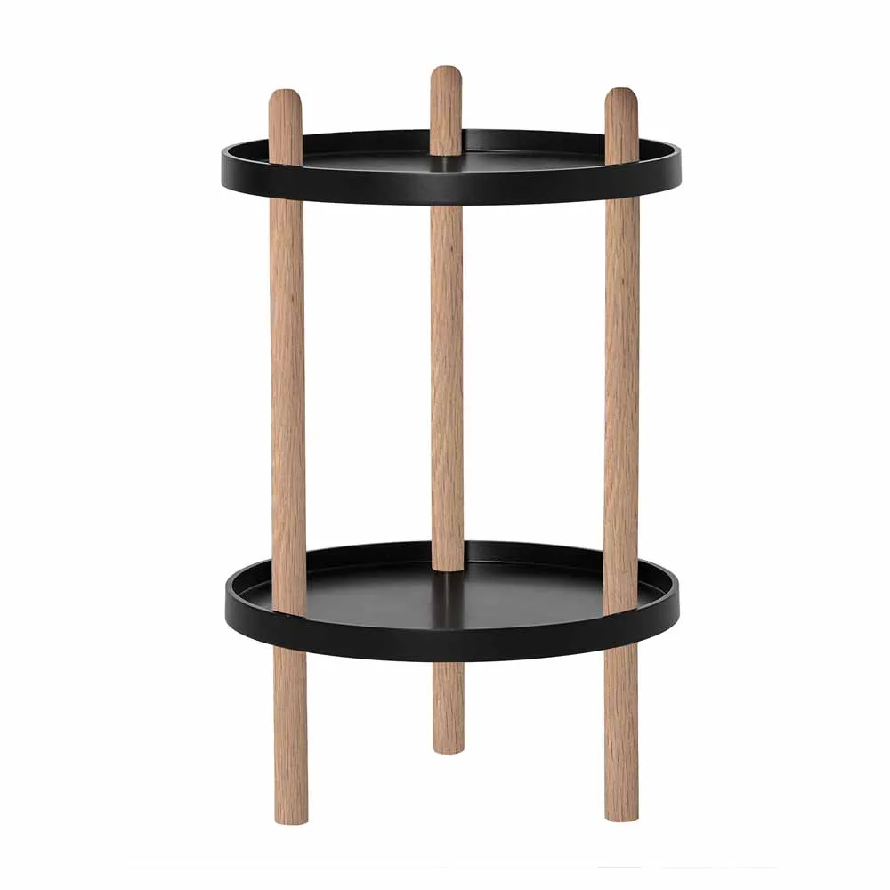 BLOOMINGVILLE Beistelltisch "Barb" schwarz-natur