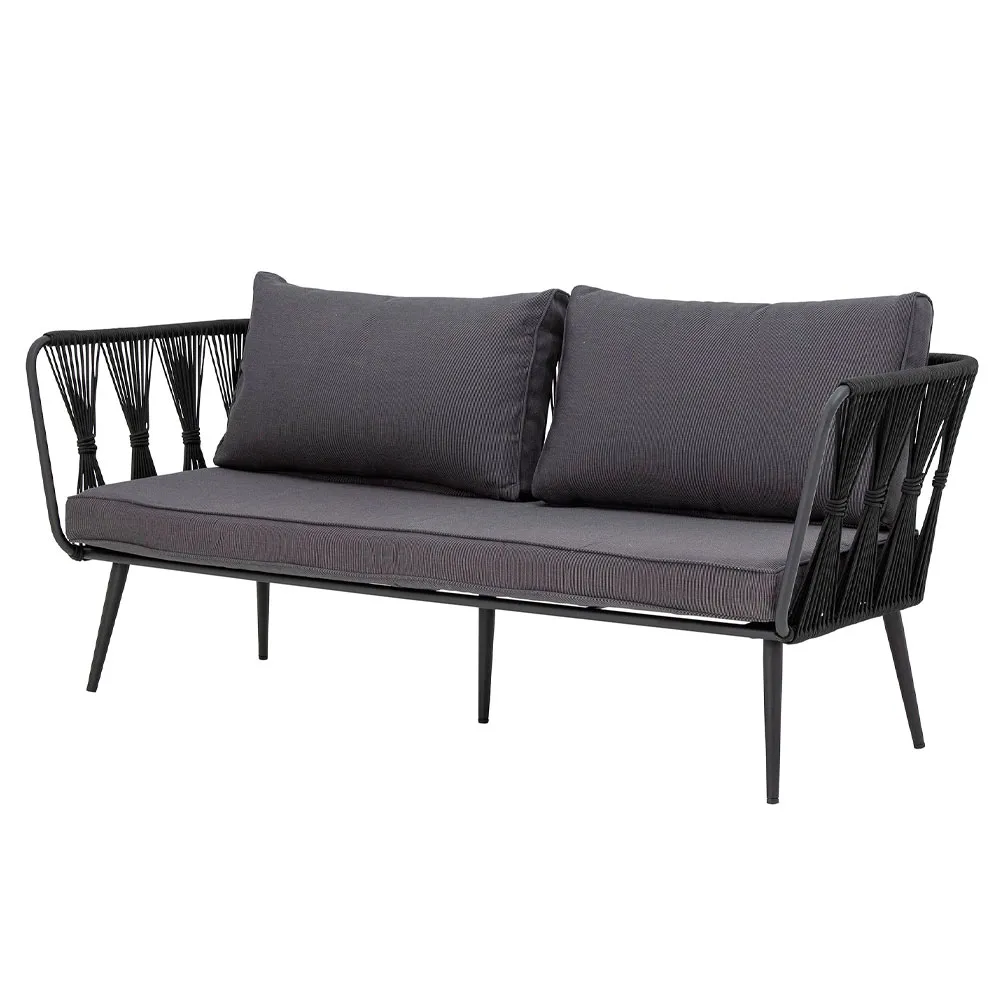 BLOOMINGVILLE Gartensofa "Pavone" schwarz