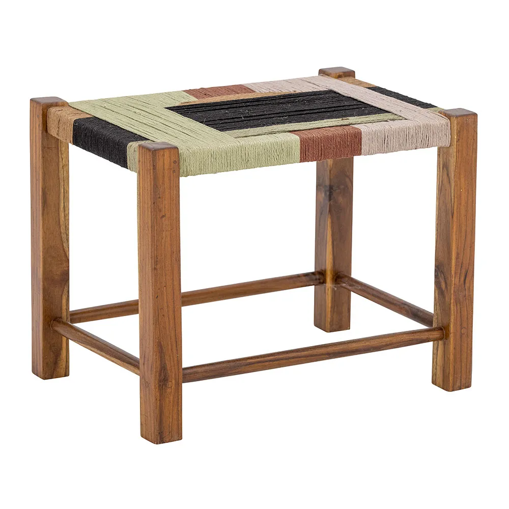 BLOOMINGVILLE Hocker "Verde" Jute & Mango