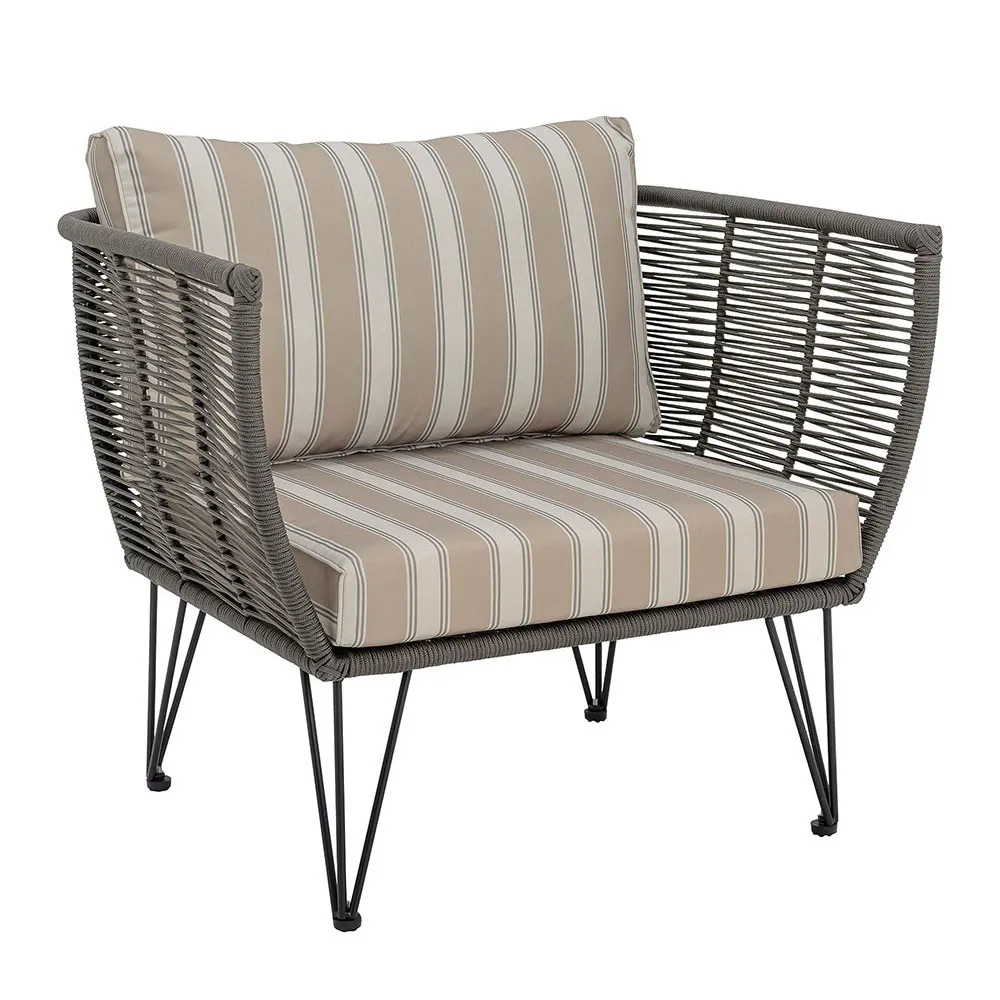 BLOOMINGVILLE Gartensessel "Mundo" 2er-Set graugrün