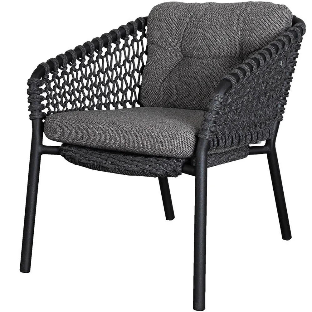Cane-line Loungesessel - stapelbar "Ocean" dunkelgrau