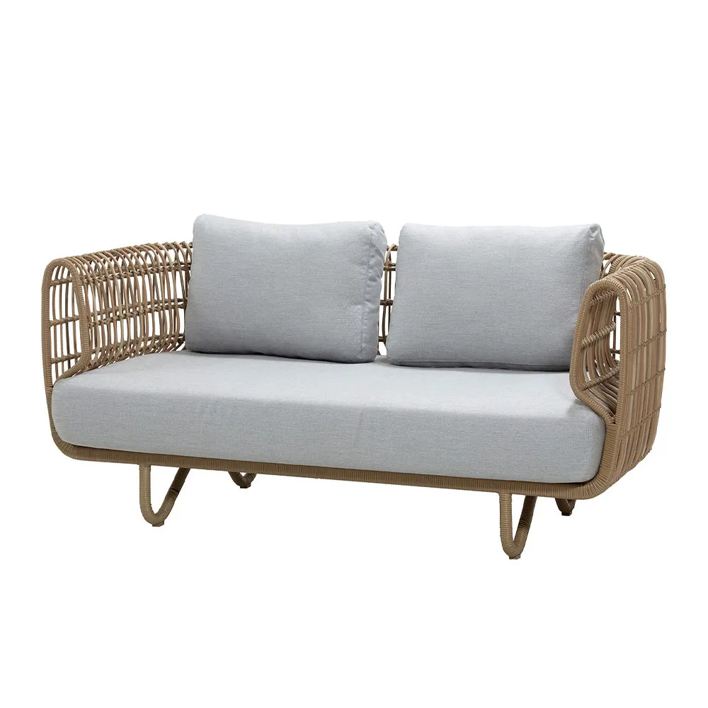 Cane-line Gartensofa kleiner 2-Sitzer "Nest" Polyrattan