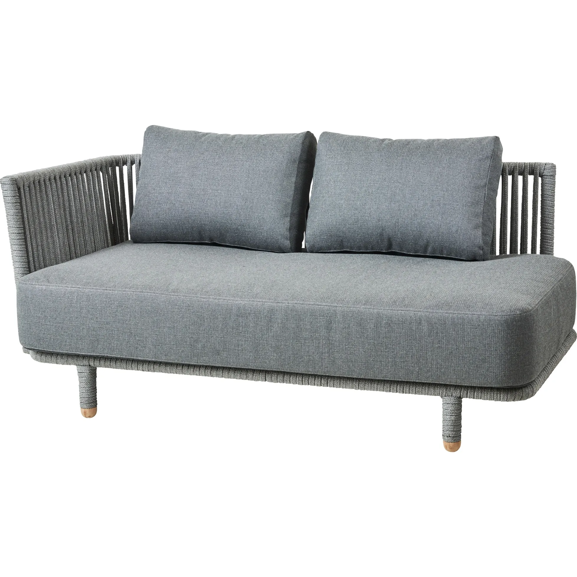 Moments 2-Sitzer Sofamodul Lehne rechts von Cane-line