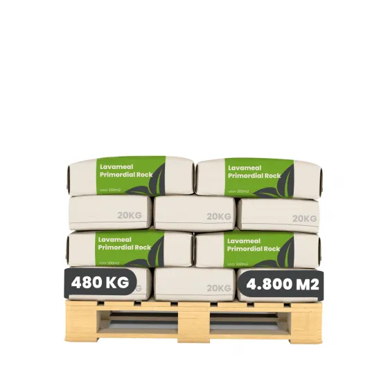 Organifer - Lavamehl aus Eifeler Urgestein (24x – 480 kg – für 4.800 m2)