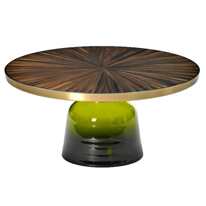 Couchtisch Bell Table (Strohmarketerie) von ClassiCon