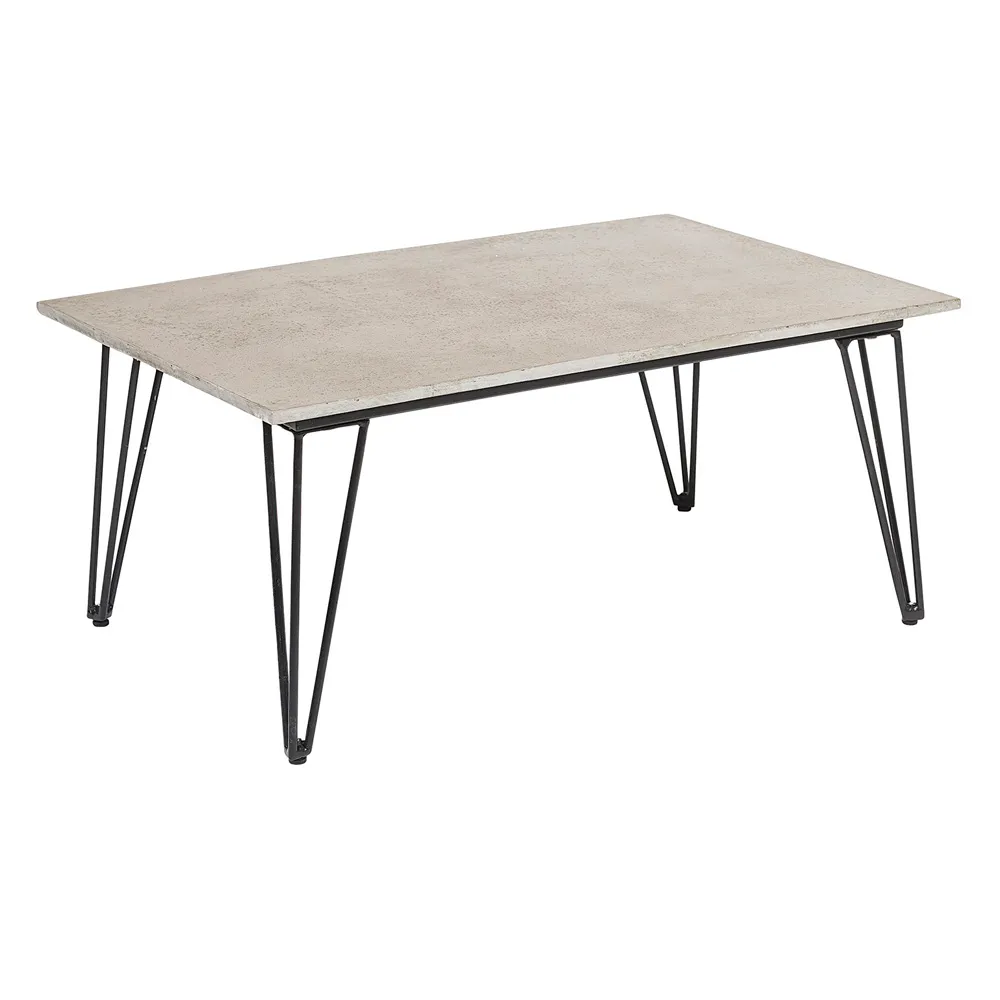 BLOOMINGVILLE Couchtisch - rechteckig "Mundo" Beton & Metall