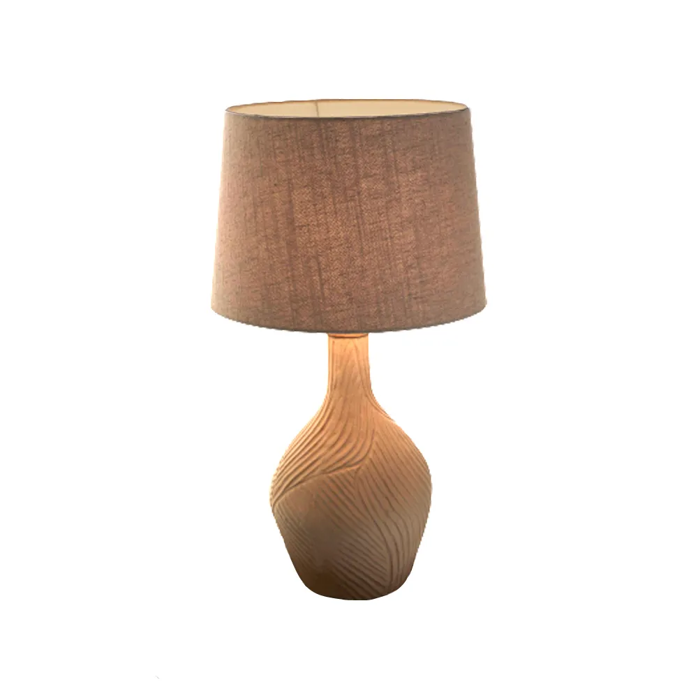 Tischlampe - handgefertig "Olaya" aus recycelter Keramik