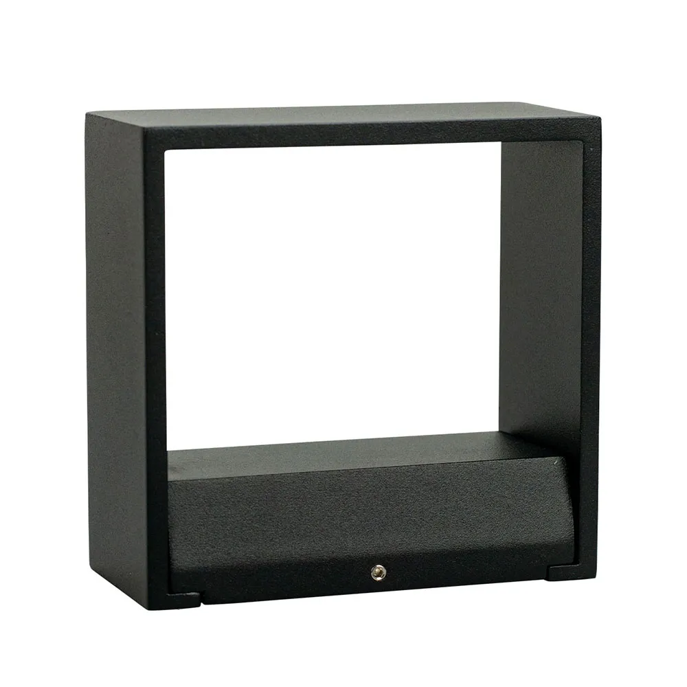 Außenwandleuchte - breiter Abstrahlwinkel "Juana" Metall schwarz