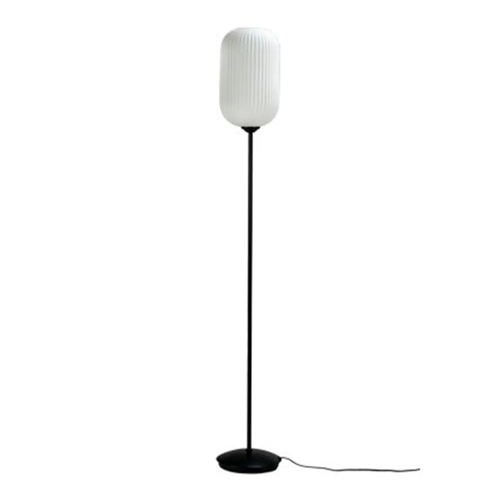 Stehlampe "Rinar" Metall weiß-schwarz