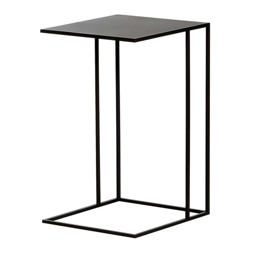 Beistelltisch - rechteckig "Lina" Metall schwarzbraun