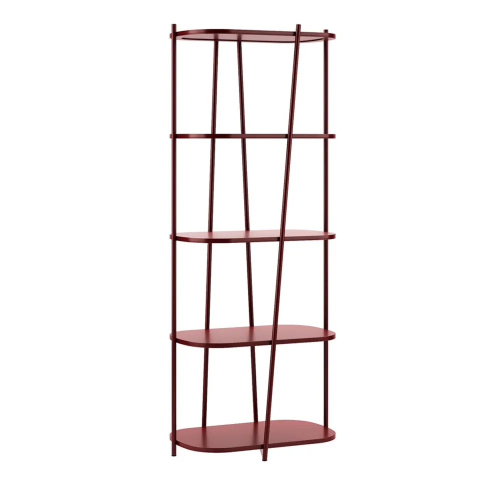 Regal "Tadeo" Holz & Metall bordeaux