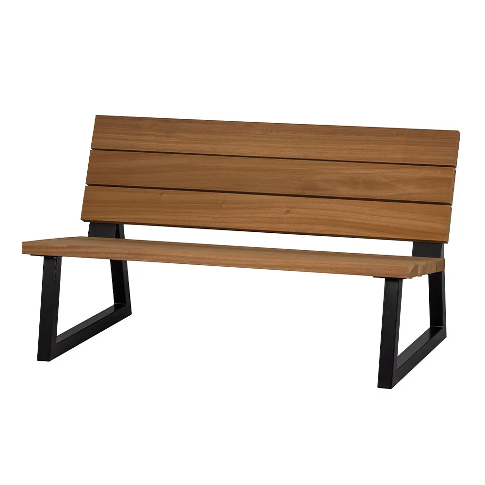 Gartenbank 2-Sitzer "Baiza" Holz & Metall