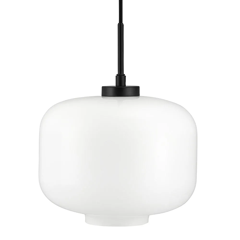 Hängeleuchte "Aras" Glas weiß