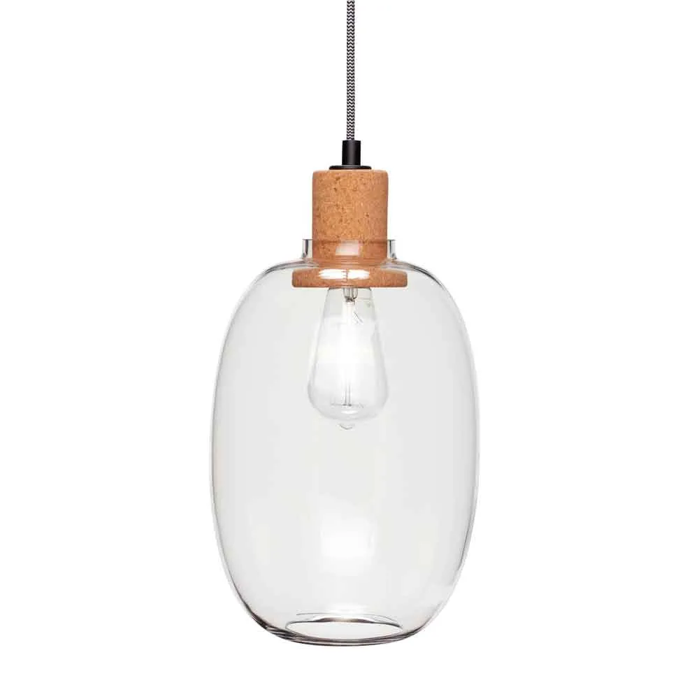 Hübsch interior Hängelampe "Hilma" Glas