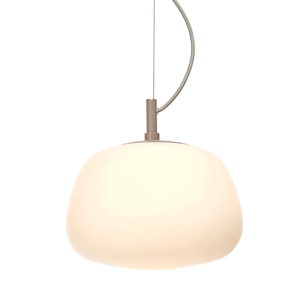 Pendelleuchte "Sakura" Glas beige