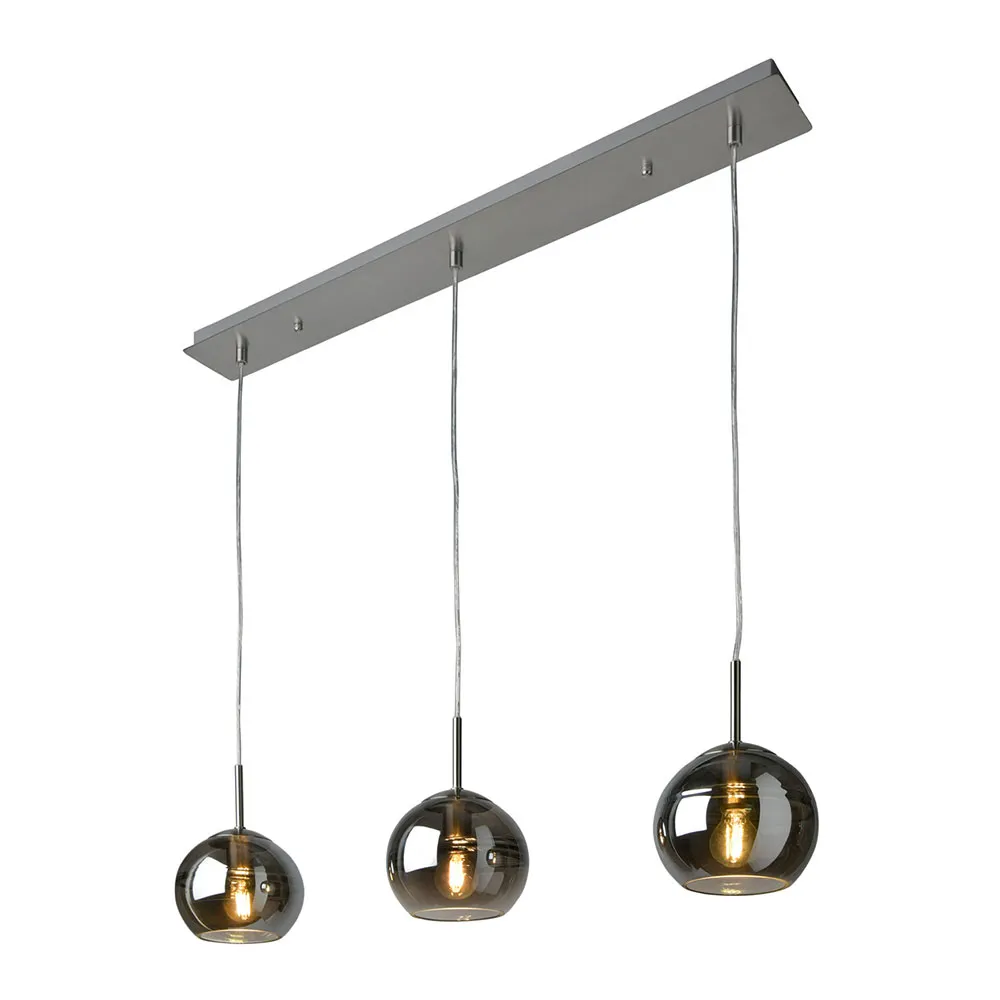 Pendelleuchte - 3-flammig "Tokyo" Metall & Glas