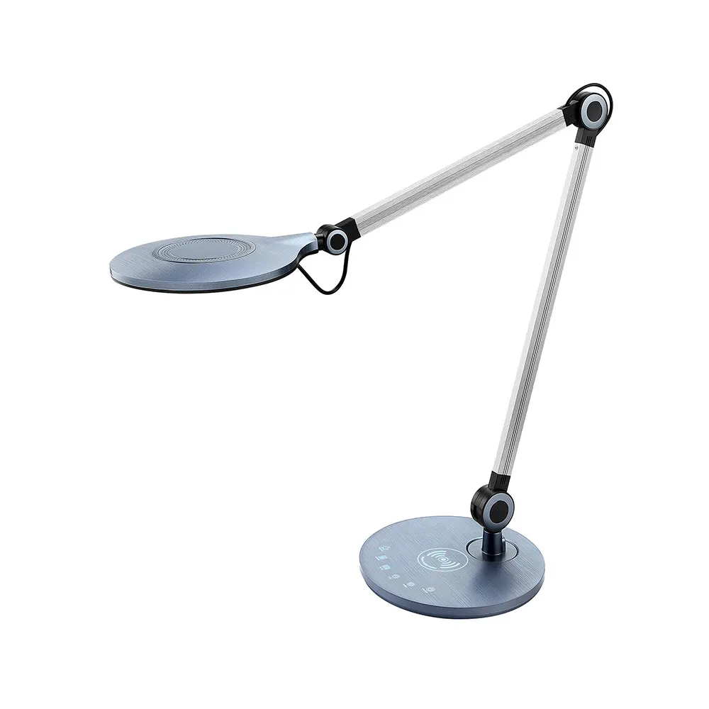 Tischlampe - mit QI-Ladestation"Omesa" Metall