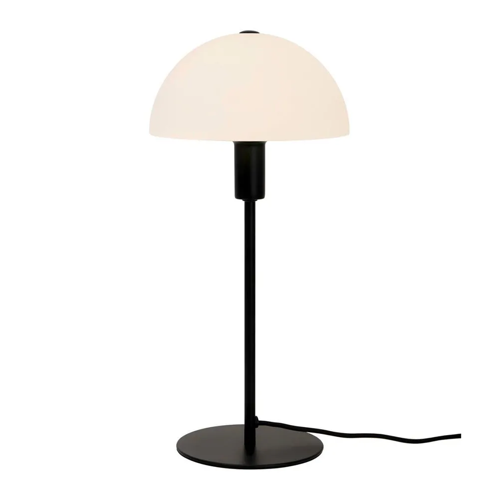 Tischleuchte "Elly" Metall & Opalglas