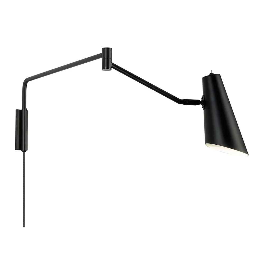 Wandleuchte - mit Gelenk "Noir" Metall schwarz