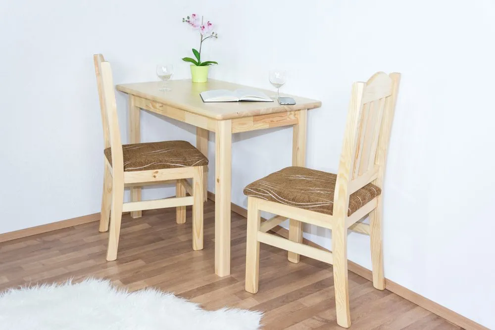 Tisch Kiefer massiv Vollholz natur Junco 227B (eckig) - 60 x 100 cm (B x T)