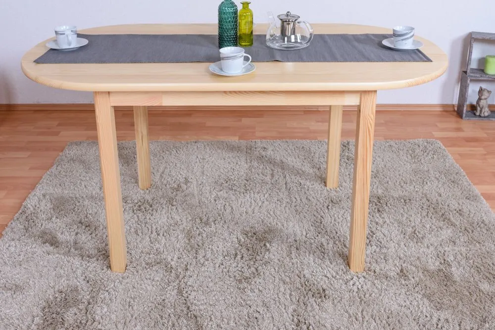 Tisch Kiefer massiv Vollholz natur Junco 232B (rund) - 150 x 75 cm (B x T)