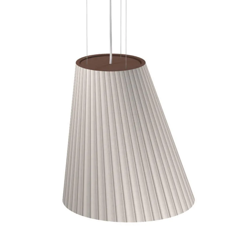 EMU Außen-Hängeleuchte "Cone" Stahl weiß-braun