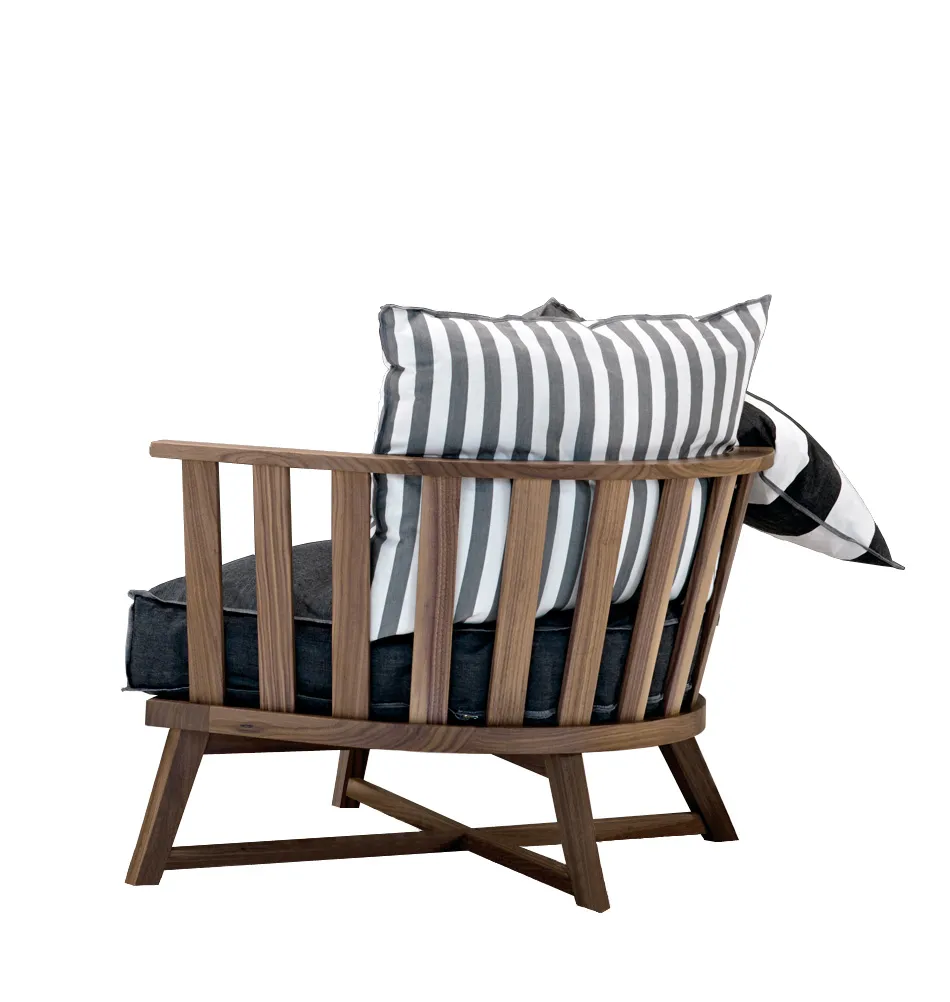 GERVASONI Holzsessel "Gray 07" Nussbaum