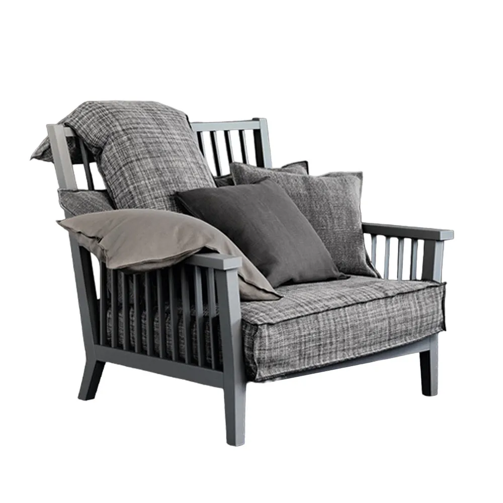 GERVASONI Holzsessel "Gray 01" Eiche grau