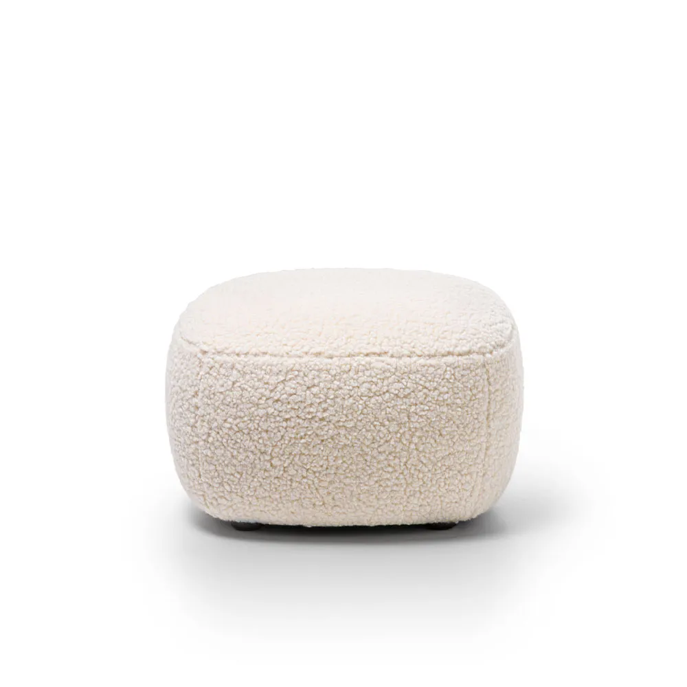 GERVASONI Hocker mit Teddybezug "Loll 08"