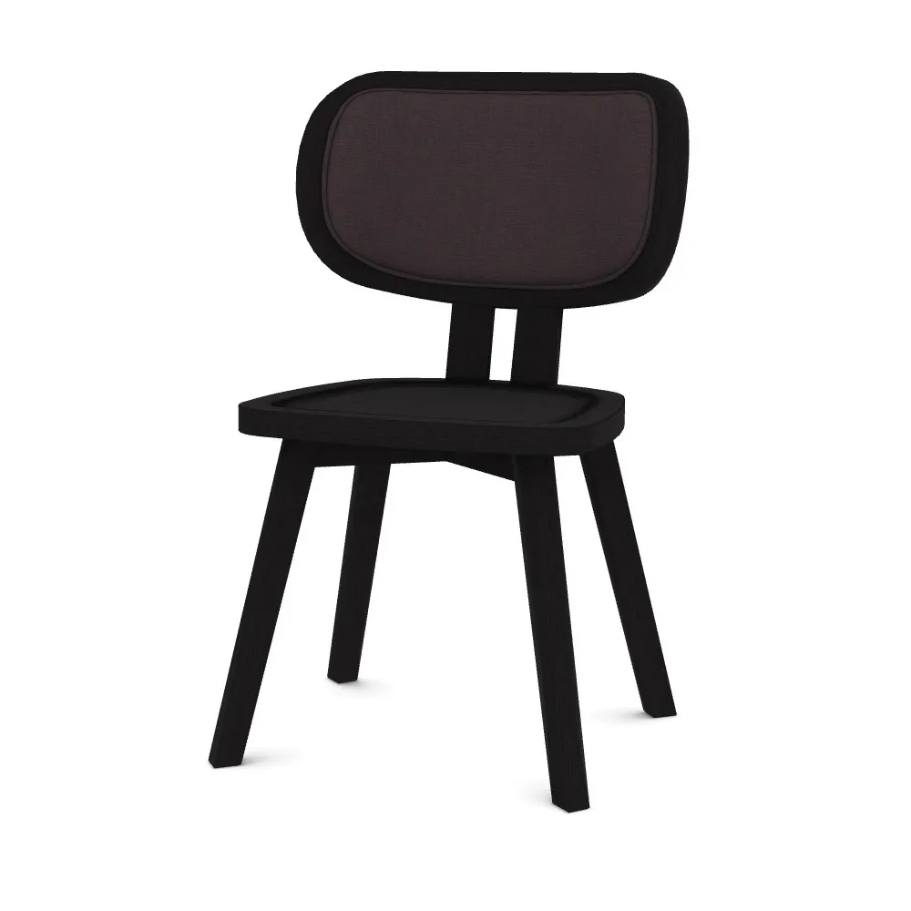 GERVASONI Stuhl "Gray 22" Eiche schwarz