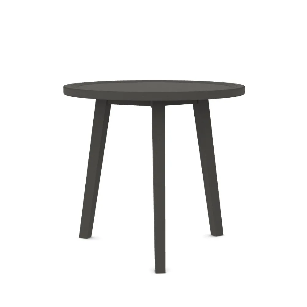 GERVASONI Beistelltisch - rund "Gray 41" Eiche grau