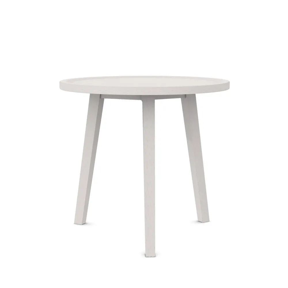 GERVASONI Beistelltisch - rund "Gray 41" Eiche weiß