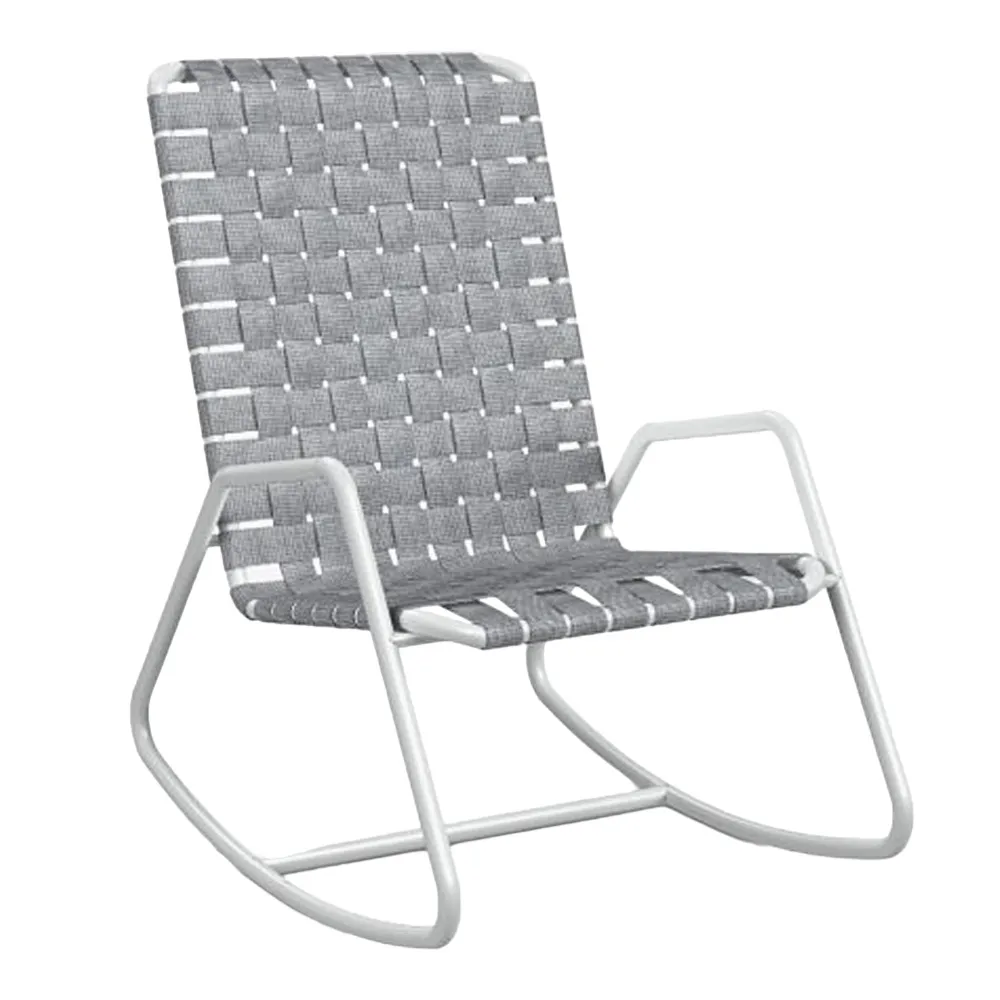 GERVASONI Schaukelstuhl "InOut 809" Aluminium grau