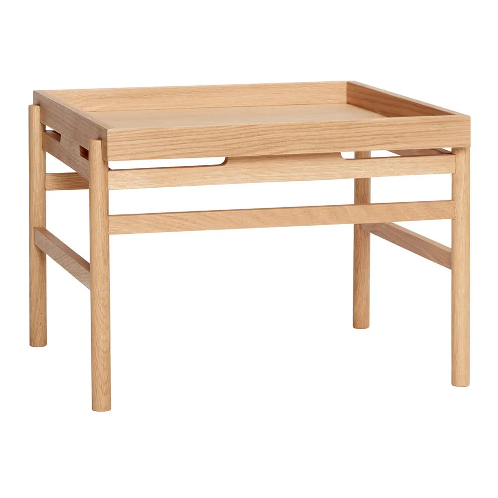 Hübsch Interior Beistelltisch - rechteckig "Cube" Eiche